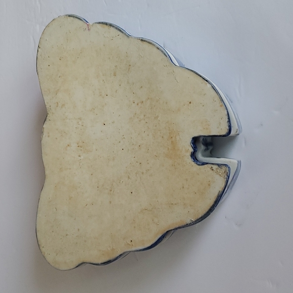 Chinese Blue White Porcelain Butterfly Moth Box Sweet Meat Tray Set - Picture 9 of 9